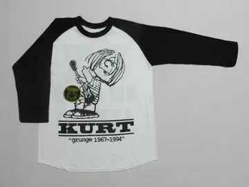 NIRVANA 닐바나 커트 코베인 7부 기장 티셔츠 (XL) 스누피 너트