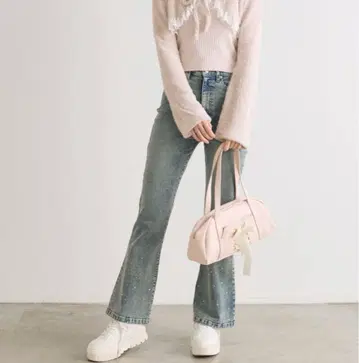 olive des olive 밑단 모듬 디자인 스트레치 팬츠