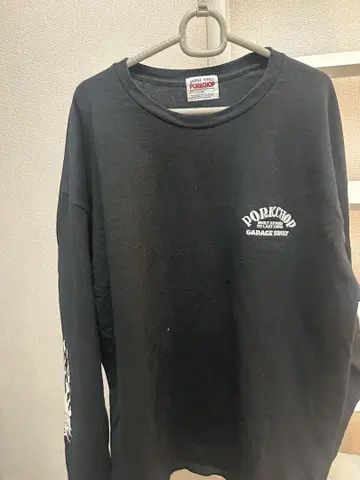 PORKCHOP GARAGE SUPPLY 긴팔 티셔츠 블랙