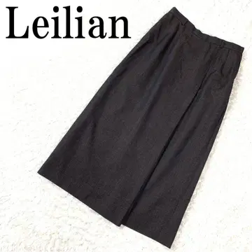 Leilian 레리안 롱 플레어 스커트 브라운 9 B8236