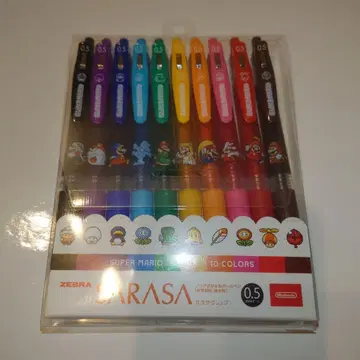 ZEBRA SARASA 클립 슈퍼 마리오 10색 세트