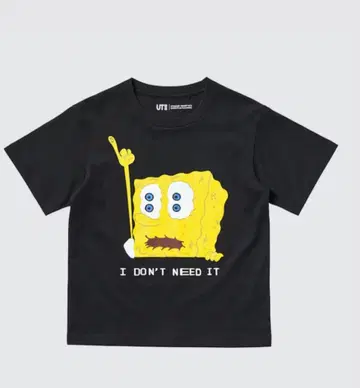 유니클로 UNIQLO UT 스펀지 밥 S 사이즈 택 포함 새상품