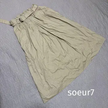 soeur7 수르 [사이즈 9] 플레어 스커트 카키
