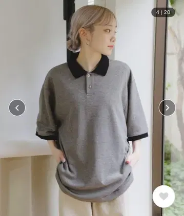 카스타네/whimsic 위믹스 [UNISEX] 마이크로 보더 피케 셔츠