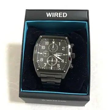 세이코 WIRED AGAV089 크로노그래프 블랙 시계