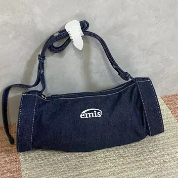 emis 데님 숄더백