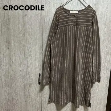 CROCODILE 크로커다일 원피스 스트라이프 패턴