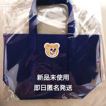페이러 러브러리 올드 테디 와펜 토트백 소 네이비