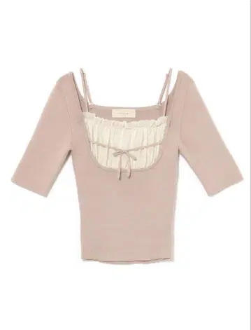 앤드 마리 andmary mew frill tops beige