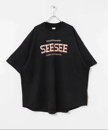 YES GOOD MARKET SEE SEE 티셔츠 네이비 미개봉품