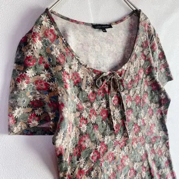 LAURA ASHLEY 꽃무늬 티셔츠 원피스 반팔