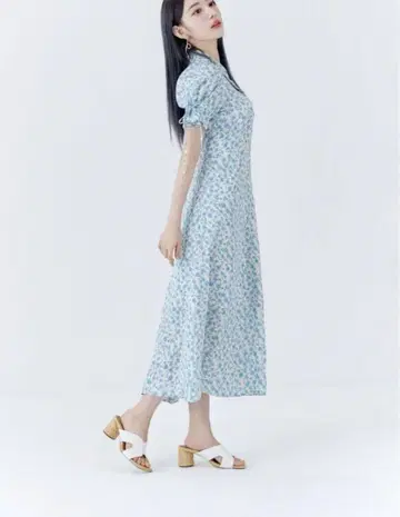 릴리 브라운 LILY BROWN 미야와키 사쿠라 꽃무늬 롱 원피스