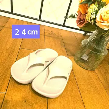 플립플랍 24cm 한 번만 사용 아이보리 베이지