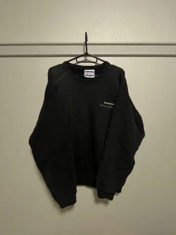 90s Hanes 맨투맨 블랙 헤비 웨이트 쇼트
