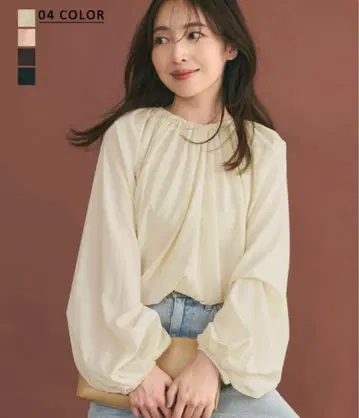 시어 벌룬 블라우스 Basement Online