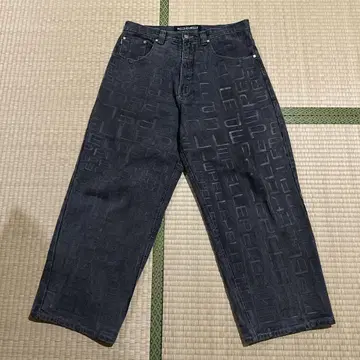 PELLE PELLE 블랙 데님 프린트 size34