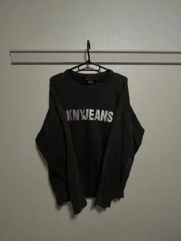 90s Dana Carran 뉴욕 맨투맨 그레이 M 짧은 길이