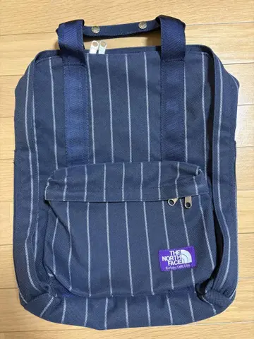 NORTH FACE PURPLE LABEL 캔버스 스트라이프 데이팩