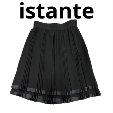 istante 블랙 플리츠 스커트 택 포함 새상품
