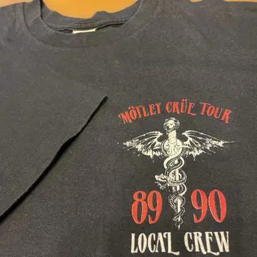 머틀리 크루 motley crue 1989~90년 제작 빈티지 XL