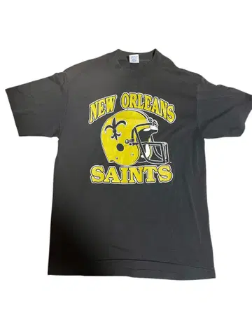 NEW ORLEANS SAINTS 티셔츠 L 싱글 스티치