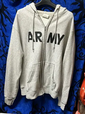 ARMY 후드티 빈티지 집업 샤프 후드티 L 사이즈