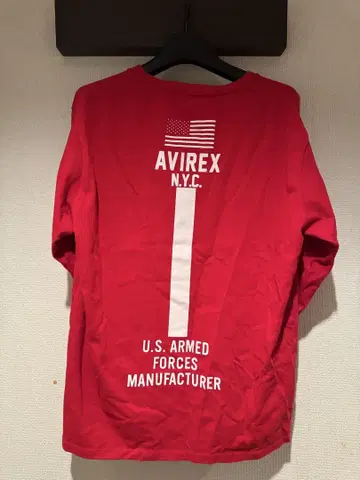 AVIREX L.T.D. 롱 슬리브 티셔츠 구제 의류