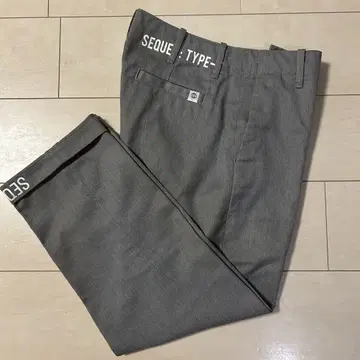 SEQUEL 시퀄 치노 팬츠 TYPE-F 밑단 로고 S