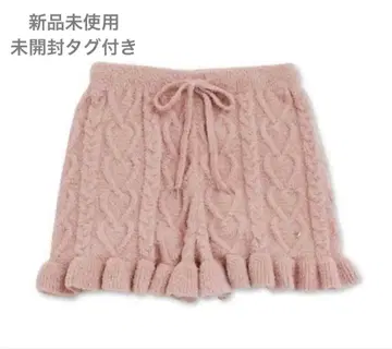 젤라또피케 하트 아란 숏팬츠 룸웨어 핑크 택 포함 새상품