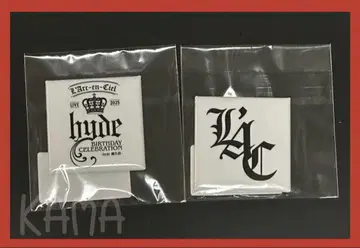 랄 복권 hyde 생일 축제 스퀘어 캔뱃지 2종 L'Arc~en~Ciel