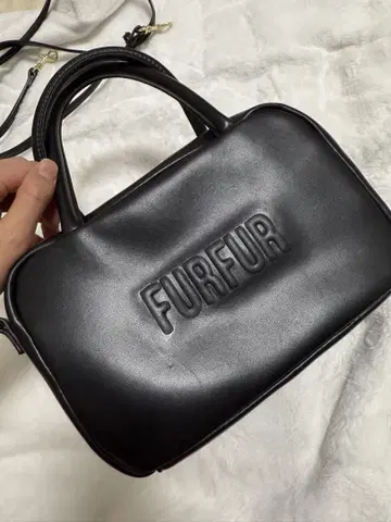 furfur 스퀘어 보스턴 백 블랙