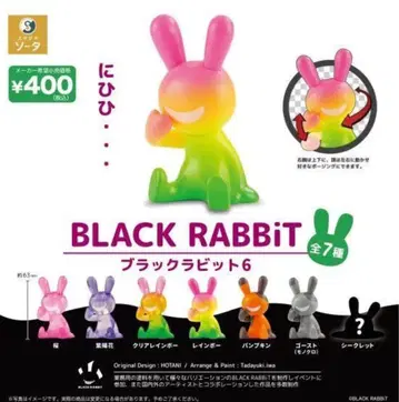 블랙 토끼 6 소타 가챠 전 7종 풀 컴프 세트