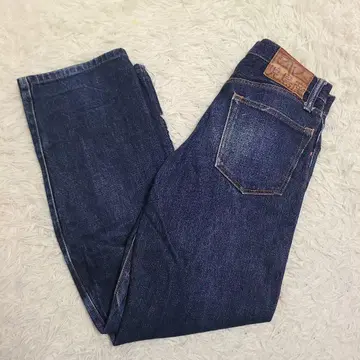 고지 청바지 구 패치 W31 다크 네이비 데님 오카야마산
