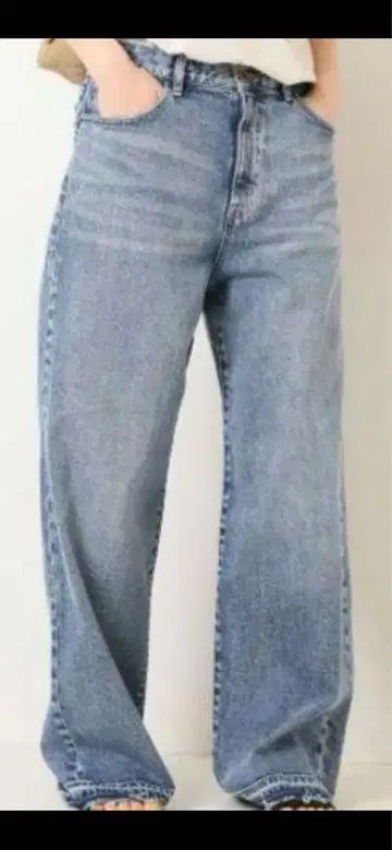 Spick & Span 루즈 스트레이트 데님 34 51/2