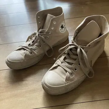 CONVERSE ALL STAR 베이지 하이컷 스니커즈