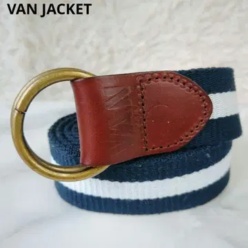 레어 VAN JACKET 벨트 더블 링 스트라이프 캐주얼 가죽