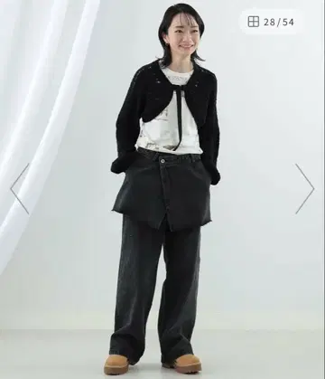 Ray BEAMS 데님 스커트 세트 팬츠 사이즈 0