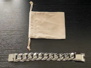 스테인리스 스틸 체인 팔찌 24mm, 21cm