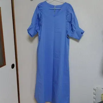 새상품 오메카시 omekashi 빅 슬리브 셔츠 원피스 38