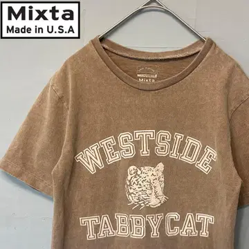 Mixta 브라운 티셔츠 XS 사이즈 미국제 코튼 100%