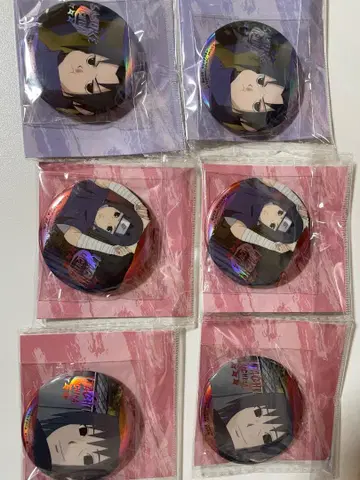 NARUTO 캔뱃지 6개 세트 우치하 사스케 이타치