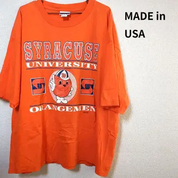 90's 빈티지 T BRITTANIA 티셔츠 오렌지 USA제