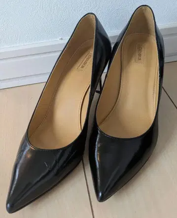 첸버 블랙 펌프스 스틸레토 24.5cm 검정
