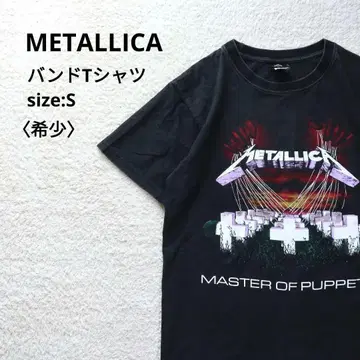 00's METALLICA 티셔츠 밴딩 S 뮤지션 블랙