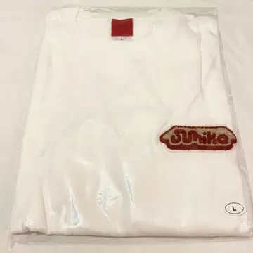 L 사이즈 와펜 롱 슬리브 티셔츠 화이트 sumika