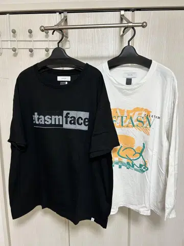 facetasm (파세타즘) 그래픽 티셔츠 롱 T 2개 세트