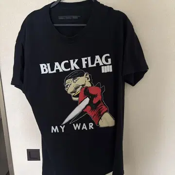 BLACK FLAG MY WAR 티셔츠 L 블랙 SST Record