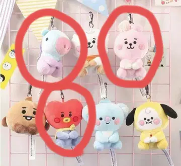 BTS 봉제 인형 마스코트 키링 포함 3개 세트