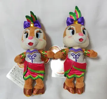 디즈니 클라리스 봉제 인형 배지 썸머 페스티벌 2개 세트