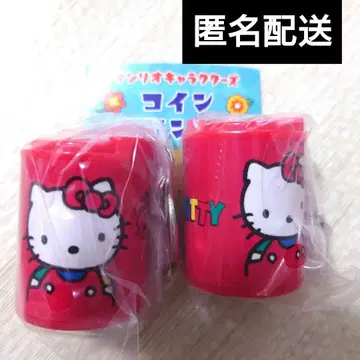 산리오 캐릭터즈 코인 실린더 헬로키티 2개 가챠 키티